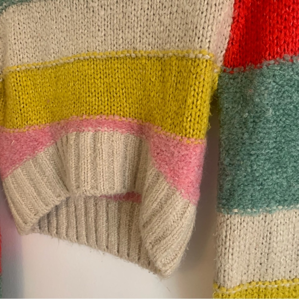 Urban Outfitters Cropped Striped Color Block Sweater - Picture 5 of 12